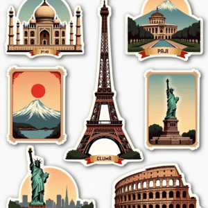 Global Landmarks - Sticker Sheet v13
